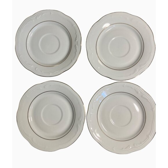 Southington Baum Golden Rhapsody Fine China Tea Coffee Cups and Saucers Set Of 4 - Picture 9 of 11